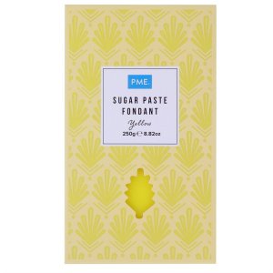 Sukkerpasta/Sukkerpasta Premium - Gul - PME - 250 g