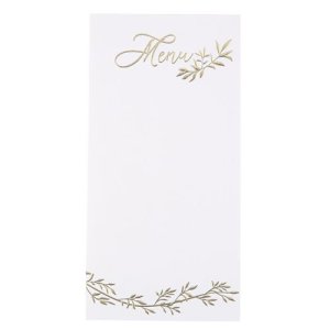 Menykort - Blomster - 10-pakning
