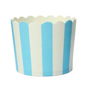 Stabile muffinsformer - Stripete - Lysebl�