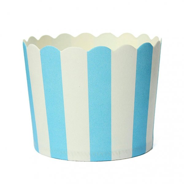 Stabile muffinsformer - Stripete - Lysebl�