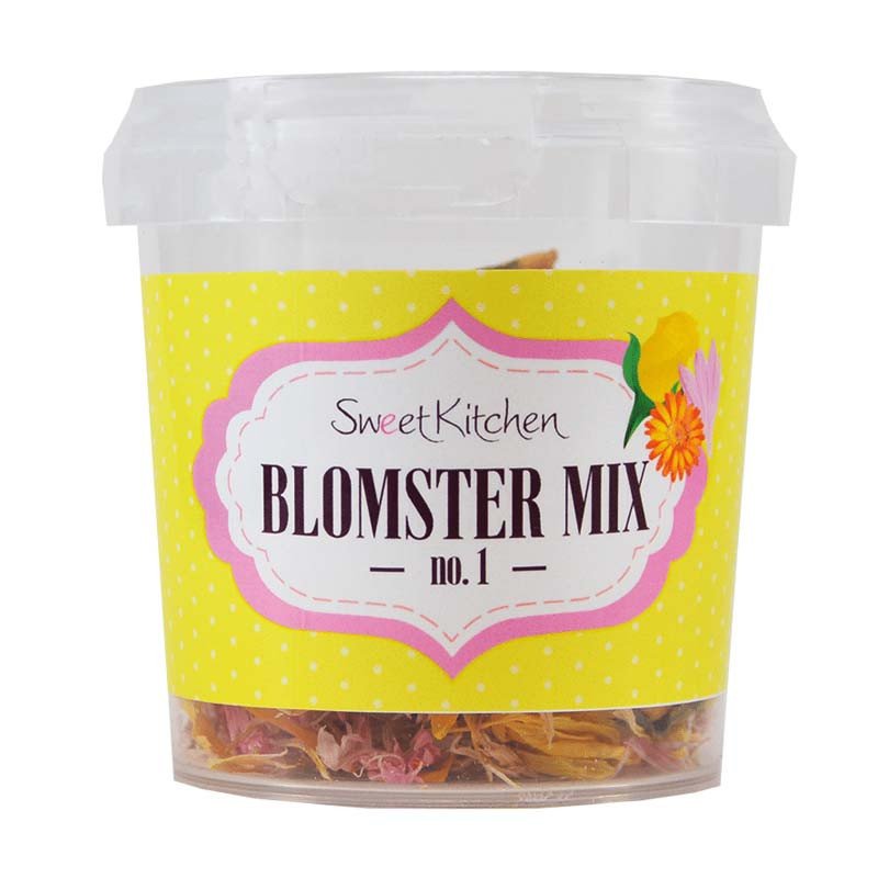 Spiselige ekte blomster - Mix Gul/Rosa - SweetKitchen - 5g - Blomsterstrøssel, Sprinkles