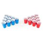 Beer Pong - Rød/Blå - 24 kopper + baller Beer Pong - Rød/Blå - 24 kopper + baller