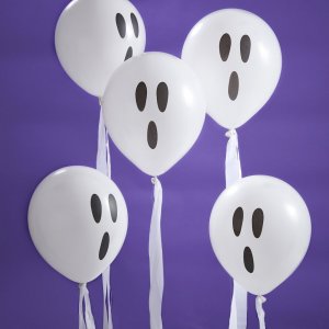 Ballonger - Sp�kelser med serpentiner - 10 stk