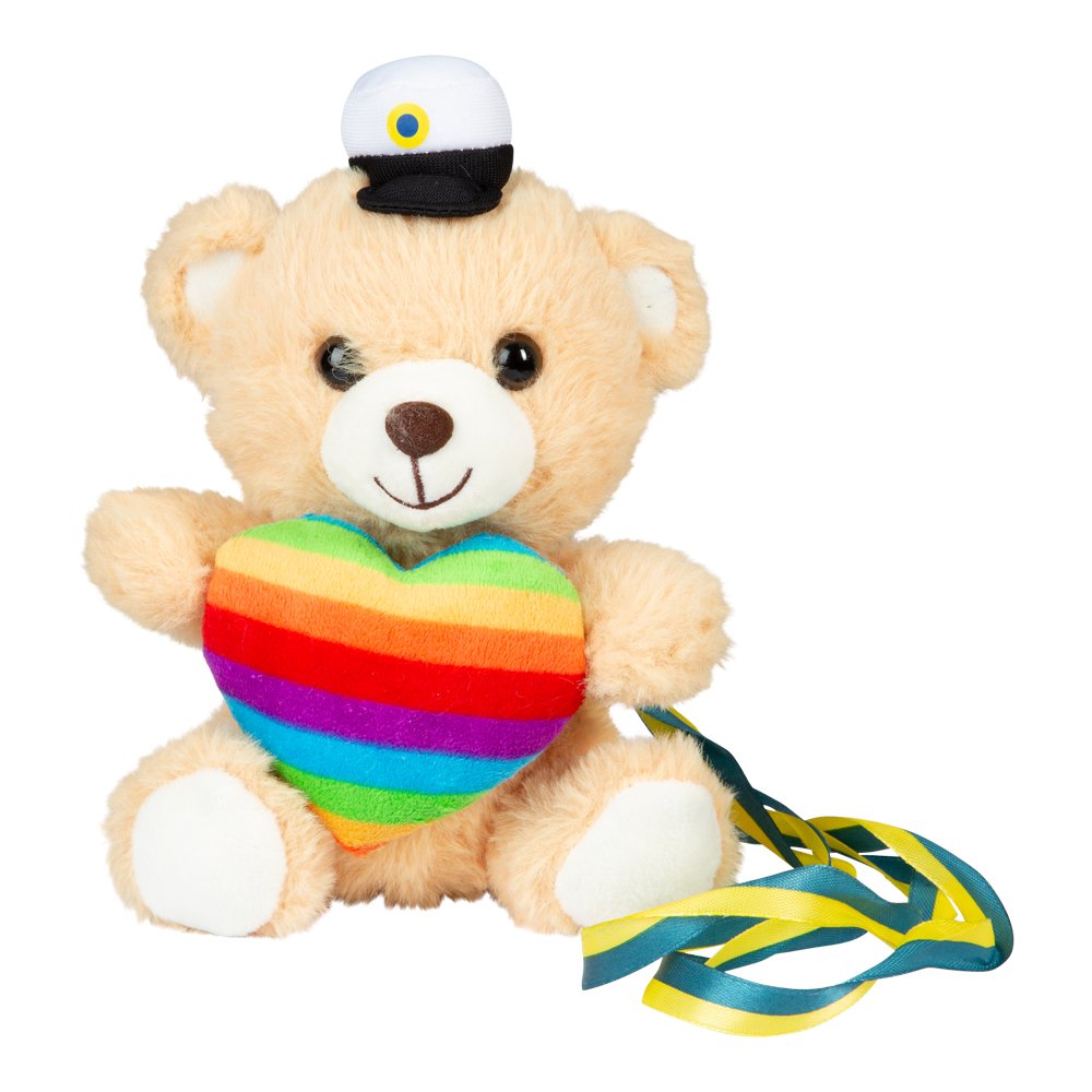 Studentdyr - Teddybjørn - Pride - 15 cm - Studentdyr, Student