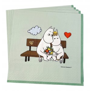 Servietter - Mummi Grønn 16-pakning 33x33cm Servietter - Mummi Grønn 16-pakning 33x33cm