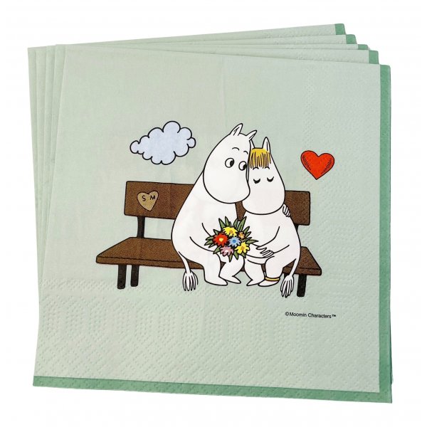 Servietter - Mummi Grønn 16-pakning 33x33cm Servietter - Mummi Grønn 16-pakning 33x33cm