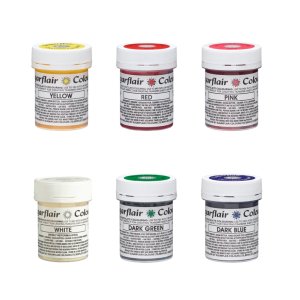 Sugarflair sjokoladefarger Essentials 6 farger 6 x 35 g Sugarflair sjokoladefarger Essentials 6 farger 6 x 35 g