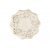 Papptallerkener - Blomstermotiv - Beige - 6-pakning