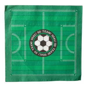 Servietter - Fotball - Fotballbane - 16-pakning Servietter - Fotball - Fotballbane - 16-pakning