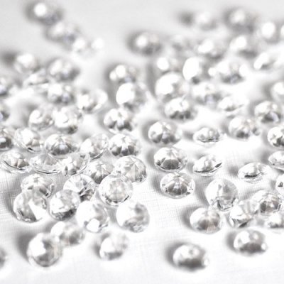 Diamantkonfetti - Mini - Clear