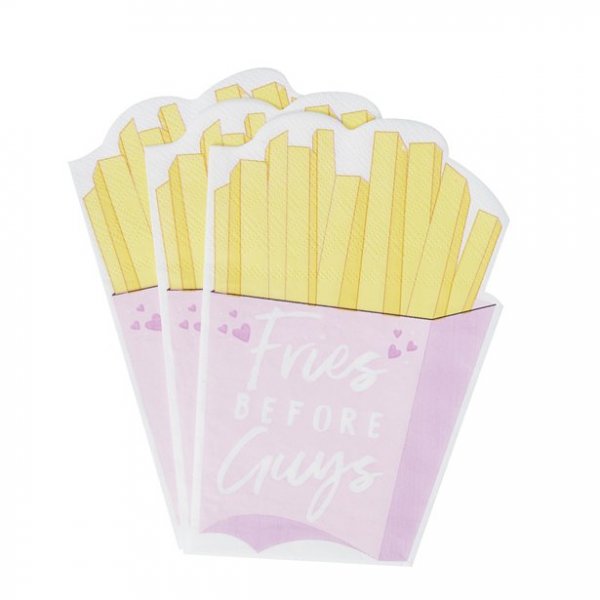 Servietter - Fries before guys - 16-pakning Servietter - Fries before guys - 16-pakning