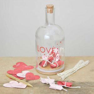 Glassflaske - Kjrlighetsnotater