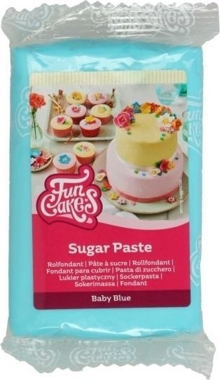 Sukkerpasta - Babyblå - 250 gram Sukkerpasta - Babyblå - 250 gram