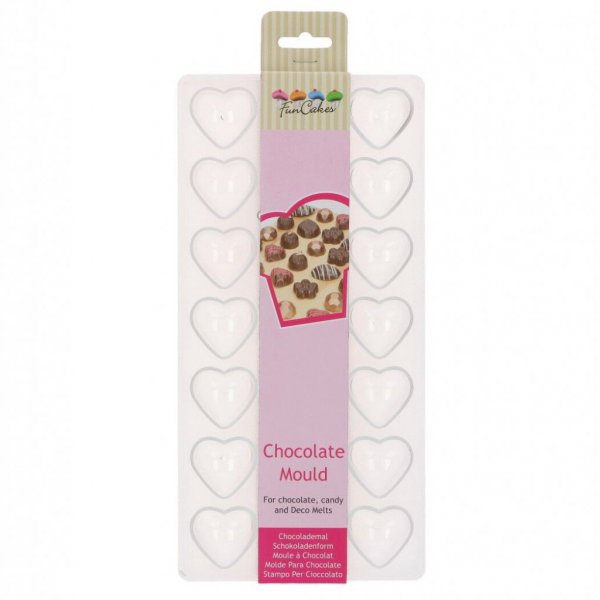 Sjokoladeform - FunCakes - Hjerter Sjokoladeform - FunCakes - Hjerter
