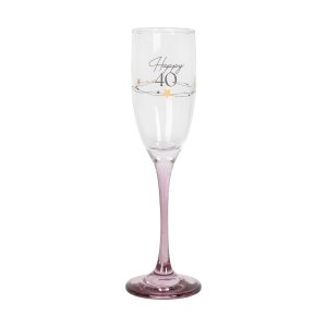 Champagneglass - Happy 40 Champagneglass - Happy 40