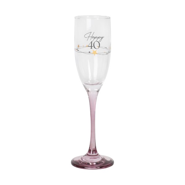 Champagneglass - Happy 40 Champagneglass - Happy 40