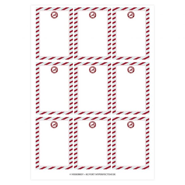 Tomme julebokstaver - 36 stk.