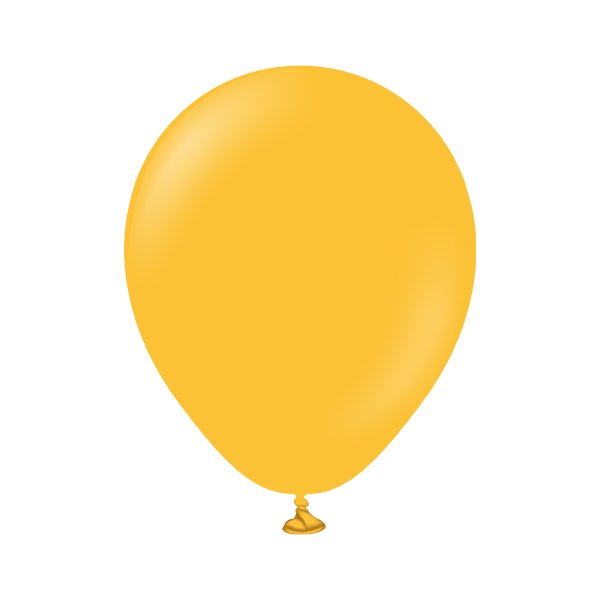 Ballonger ensfargede - Premium 45 cm - Ravfarget - 5-pakning Ballonger ensfargede - Premium 45 cm - Ravfarget - 5-pakning