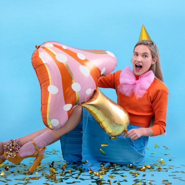 Folieballong - Sopp - Gull Folieballong - Sopp - Gull