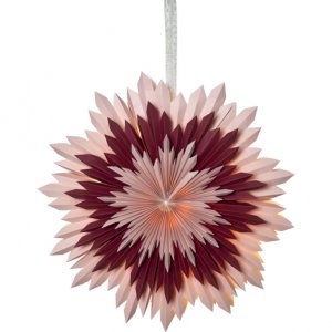 Julestjerne - IS 50 cm - Rosa/Rød Julestjerne - IS 50 cm - Rosa/Rød