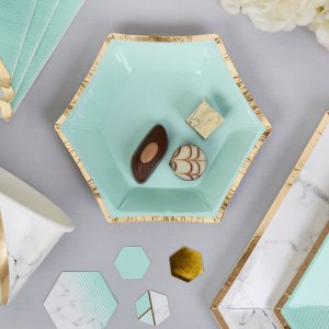 Minitallerkener - Color Block - Mint - 8-pakning Minitallerkener - Color Block - Mint - 8-pakning