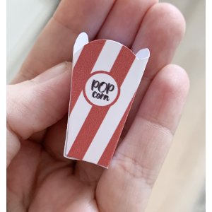 Miniatyr popcornbokser - 6 forskjellige farger Miniatyr popcornbokser - 6 forskjellige farger