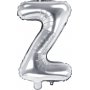 Bokstavballonger - Slv - 35 cm - Bokstav: Z