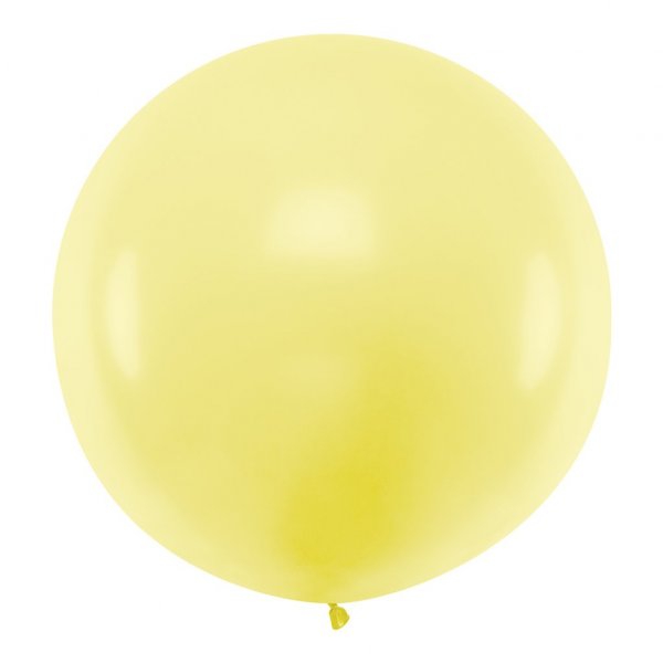 Kjempeballong ensfarget - lys gul