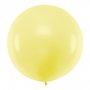 Kjempeballong ensfarget - lys gul - St�rrelse: 60 cm
