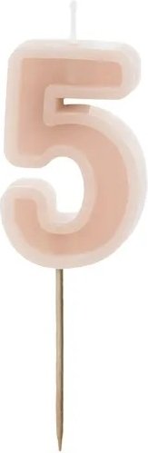 Kakelys – Tall støvete rosa – 5 – Kakelys, Kakepynt til fester