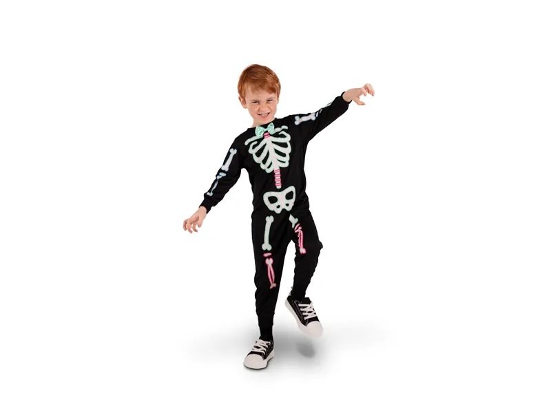 Skjelett - Kostyme - 116-128 cm (5-8 år) KOPI - Halloween-kostyme, Halloween