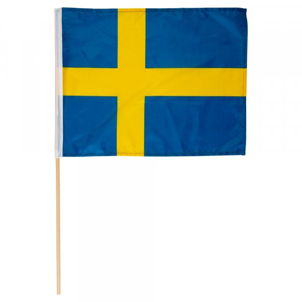 Stoffflagg med det svenske flagget