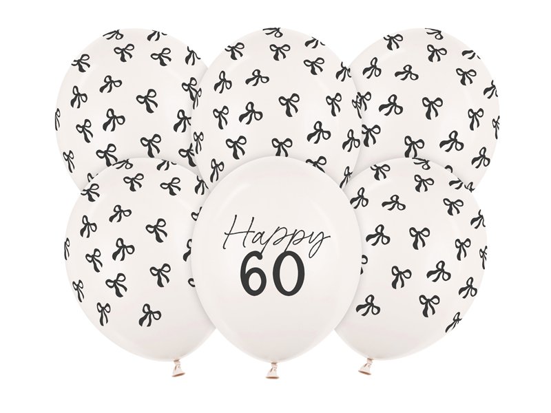 Ballonger - Pastellhvite - 60 stk - 60-års bursdagsfest