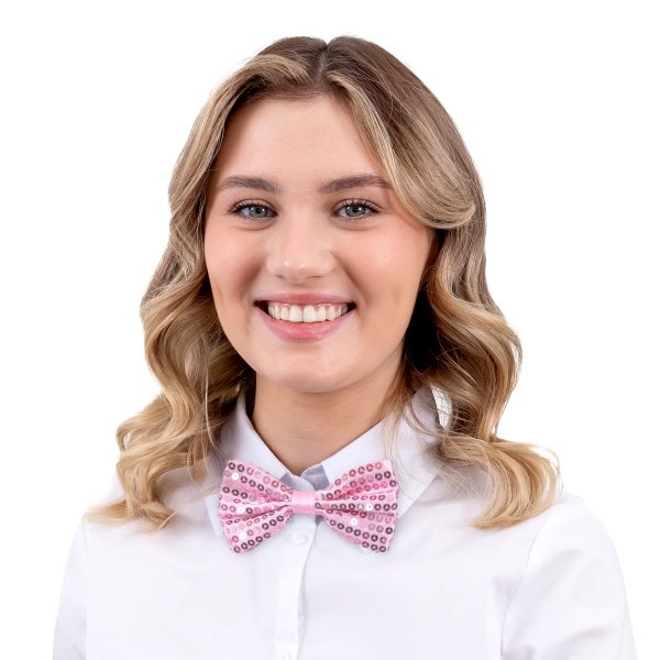 Rosa sl�yfe med paljetter