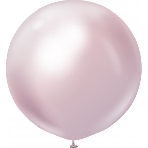 Ballonger ensfarget - Premium 60 cm - Rosa gull krom