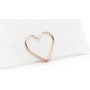 Kortholder - Hjerter - Rosgull - 10-pakning