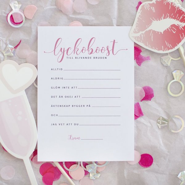 Rdskort - Utdrikningslag - Lykkeboost - 8-pakning