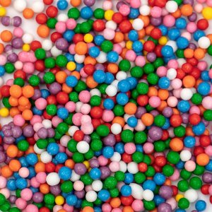 Sukkerperler - Mini - Regnbueblanding - 86 g