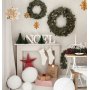 Julstrumpa - 34 cm - Vit