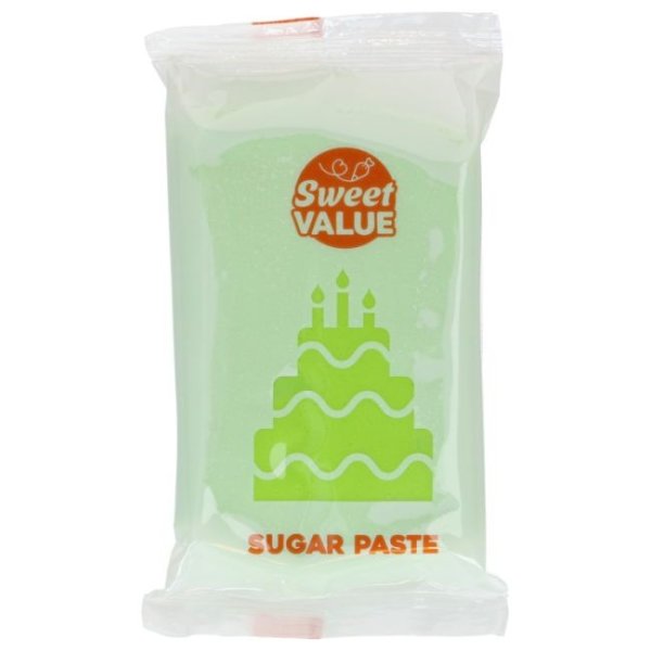 Sukkerpasta - Lys grønn - Søt verdi - 200 g Sukkerpasta - Lys grønn - Søt verdi - 200 g
