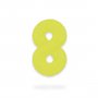 Ballongnummer - Neon Gul - 86 cm - Nummer: 8