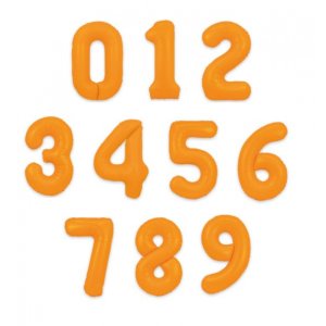 Ballongfigur - Neonoransje - 86 cm