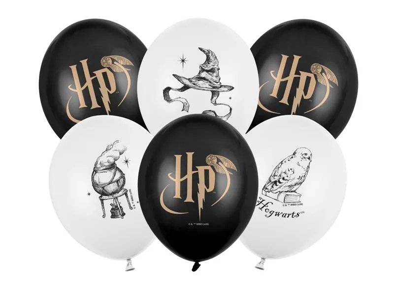 Ballonger - Harry Potter - 6-pakning - Ballonger med trykk, Ballonger