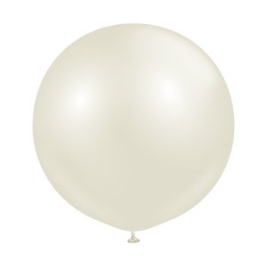 Ballonger ensfargede - Premium 60 cm - Aura Elfenben Hvit - 2-pakning