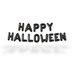 Ballonggirlander - HAPPY HALLOWEEN - Svart - 35 cm Ballonggirlander - HAPPY HALLOWEEN - Svart - 35 cm