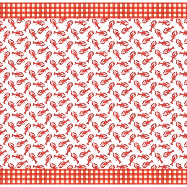 Duk - Kreps - Hvit/Rød - 137 x 274 cm Duk - Kreps - Hvit/Rød - 137 x 274 cm