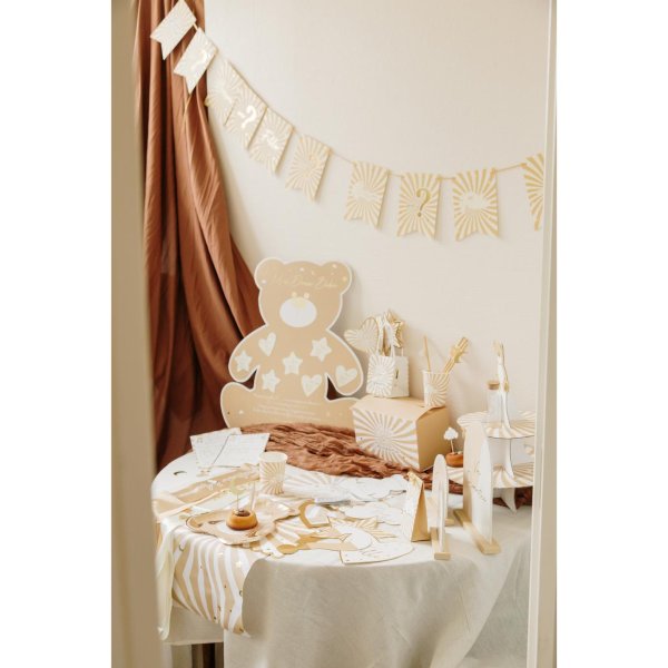 Papirtallerkener - Babyshower - Teddybjørn - 8-pakning Papirtallerkener - Babyshower - Teddybjørn - 8-pakning