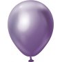 Miniballonger ensfargede - Premium 13 cm - Lilla Krom - 25-pakning