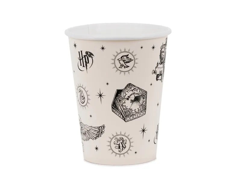 Pappkrus - Harry Potter - 6-pakning - Beige - Papirkopper til fester