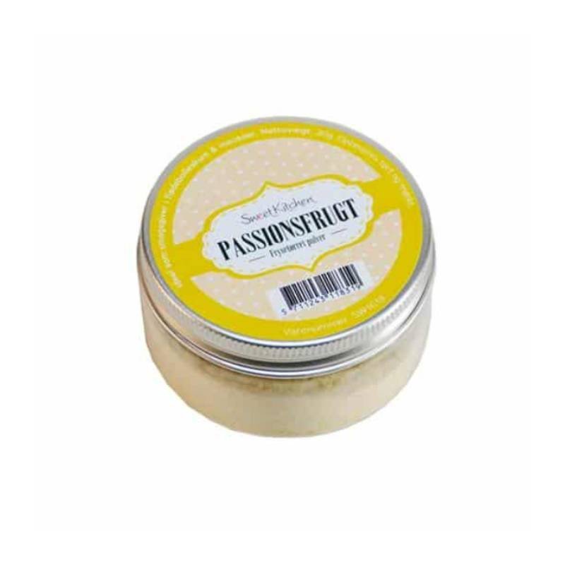 Frysetørket pasjonsfrukt - Pulver - SweetKitchen - 30g - Andre ingredienser
